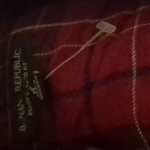 NEW BANANA REPUBLIC DILLON CLASSIC FIR PLAID BUTTON UP FLANNEL SMALL - Picture 10 of 15